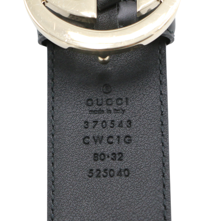 Gucci GG Supreme Belt with G Buckle - Size 80 (32) - 370543